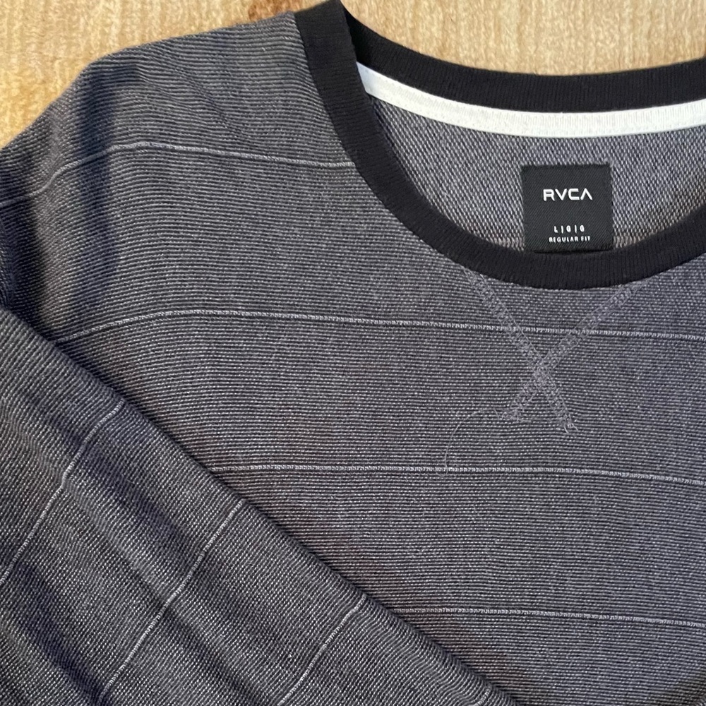 RVCA Grey Long Sleeve Sweater | L